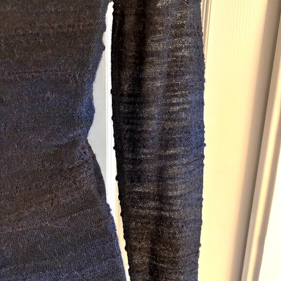 Alice + Olivia Sheer Wool-Blend Midi Dress with Silk Lining.  S - Picture 5 of 11